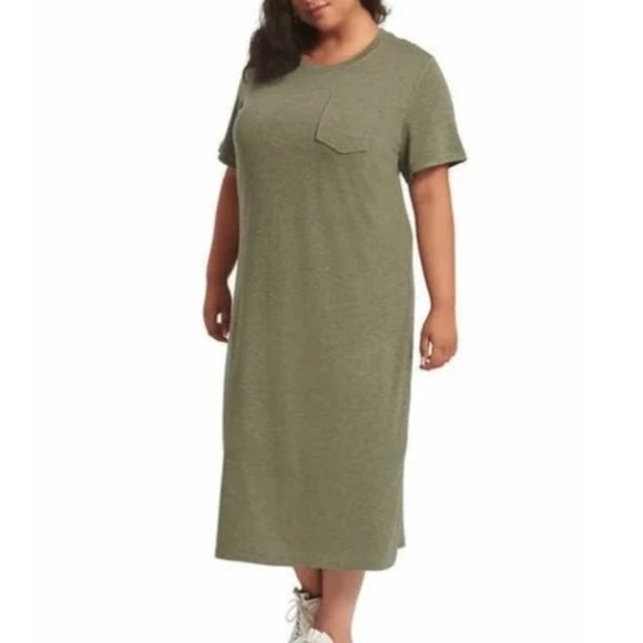 Jessica Simpson Ladies' Summer Pocket Midi Tee Dress NWT Size S - Picture 1 of 3